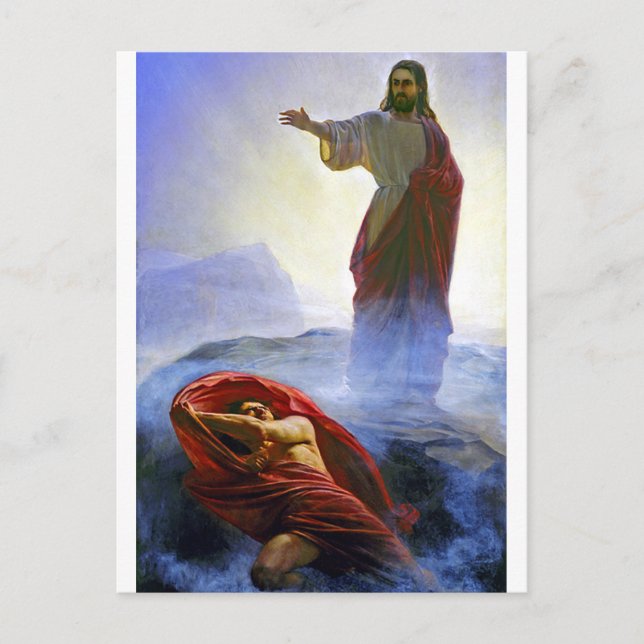 Carte Postale Jésus tenté par Carl Bloch Postcard (Devant)