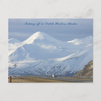 Carte Postale Jet sur la piste à Dutch Harbour, Alaska