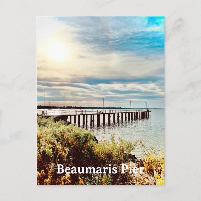 Carte Postale Jetée de Beaumaris (Devant)