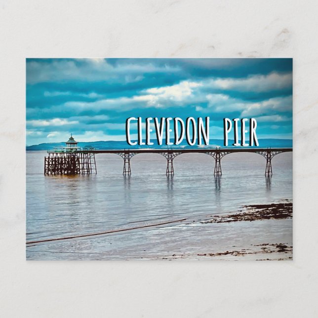 Carte Postale Jetée de Clevedon, Somerset, Angleterre  (Devant)
