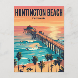 Carte Postale Jetée de Huntington Beach, Huntington Beach Califo