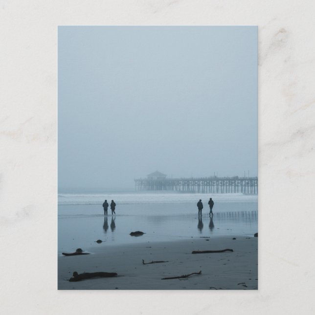 Carte Postale Jetée de Pismo Beach dans le brouillard (Devant)