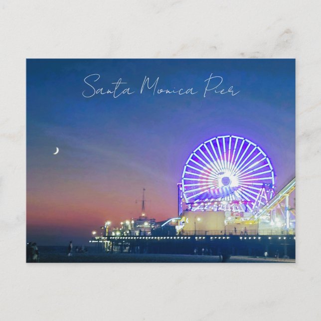Carte Postale Jetée de Santa Monica (Devant)