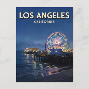 Carte Postale Jetée de Santa Monica Los Angeles Californie