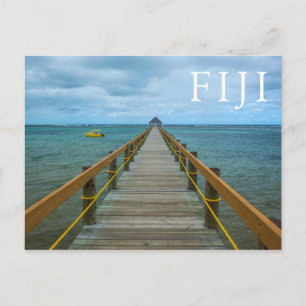 Carte Postale Jetée sur la côte de corail, Fidji