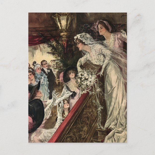 Carte Postale Jeter le bouquet (Devant)