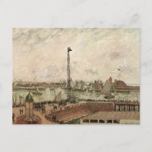 Carte Postale Jetty, Le Havre, Misty de Camille Pissarro