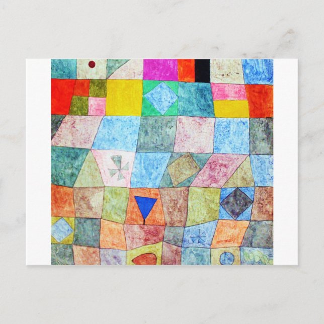 Carte Postale Jeu convivial, Paul Klee (Devant)