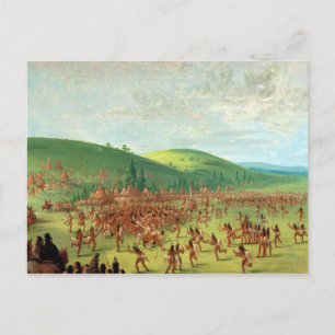 Carte Postale Jeu de balle indienne