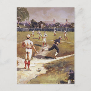 Carte Postale Jeu de baseball sportif vintage par Henry Sandham