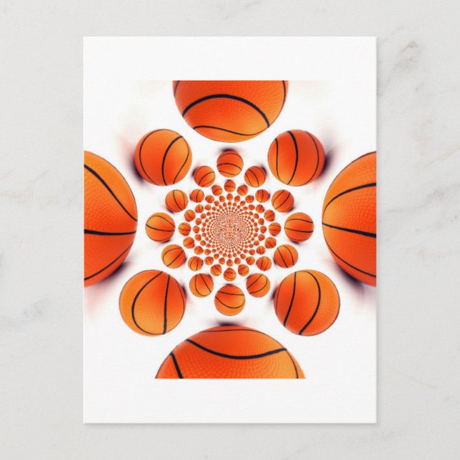 Carte Postale Jeu de basket-ball des champions : Court Vision Ka (Devant)