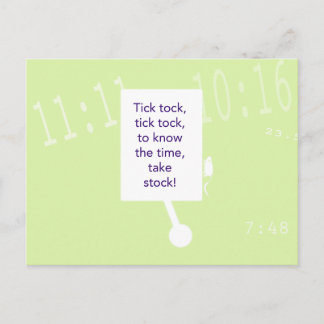 Carte Postale Jeu de chasse au trésor - indice n° 1 - horloge