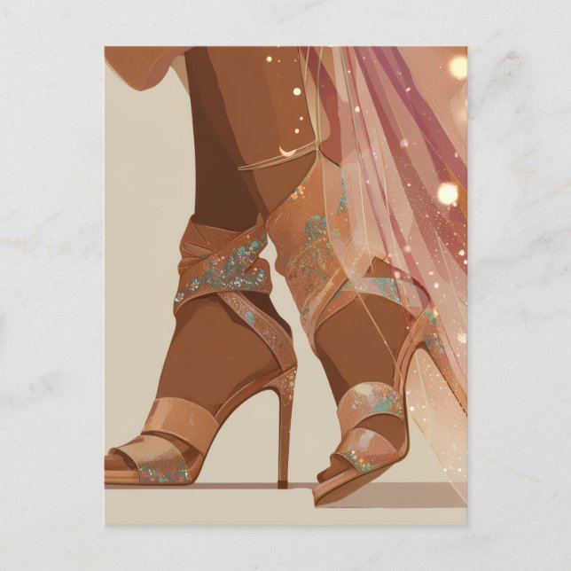 CARTE POSTALE JEU DE CHAUSSURES #3 (Devant)