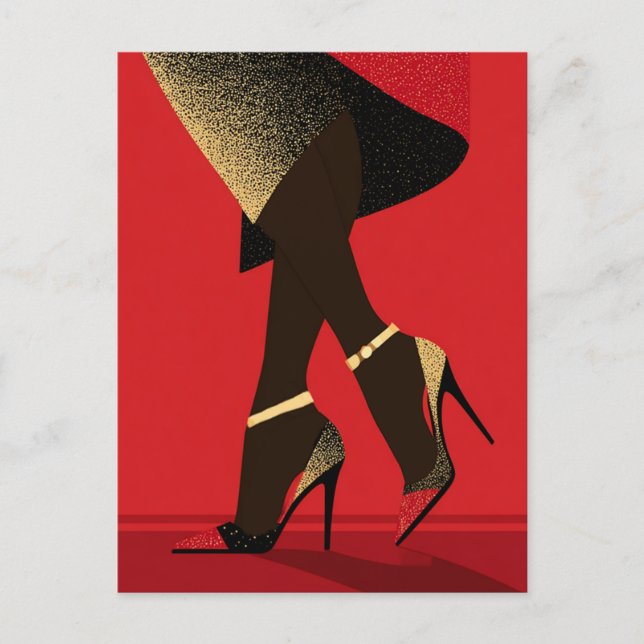 CARTE POSTALE JEU DE CHAUSSURES #4 (Devant)