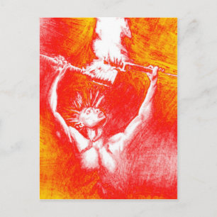 Carte Postale Jeu de feu