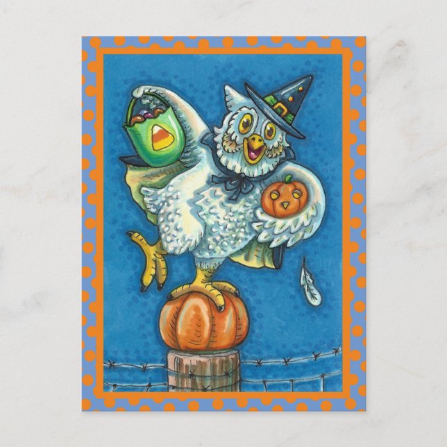 CARTE POSTALE JEU DE FUNNY OU TRAITER ODEUR MON PIEDS HALLOWEEN  (Devant)