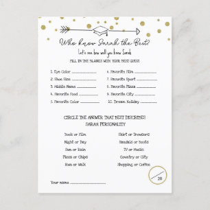 Carte Postale Jeu de la fête de graduation, Connaître le jeu de