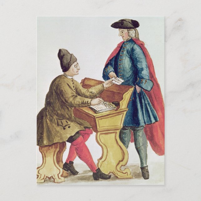 Carte Postale Jeu de la loterie vénitienne (Devant)