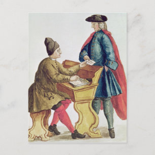 Carte Postale Jeu de la loterie vénitienne