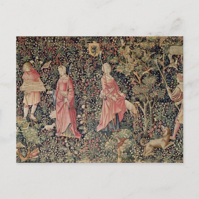 Carte Postale Jeu de Marelle et Cueillette de Fruits (Devant)
