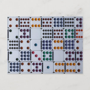 Carte Postale Jeu de nombres Dominos