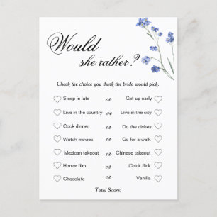 Carte Postale Jeu de Salle de Mariage Moderne, Qui connaît la Ma