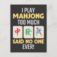 Jeu de société Mahjong Gamer Chine Japon Mah Jong