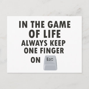 Carte Postale Jeu de vie