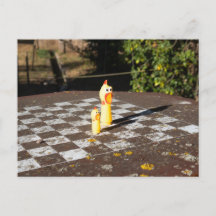 Jeu d'échecs au poulet en caoutchouc