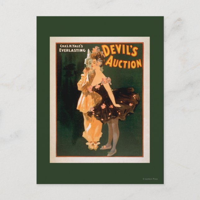 Carte Postale Jeu d'enchères du diable éternel de Yale (Devant)