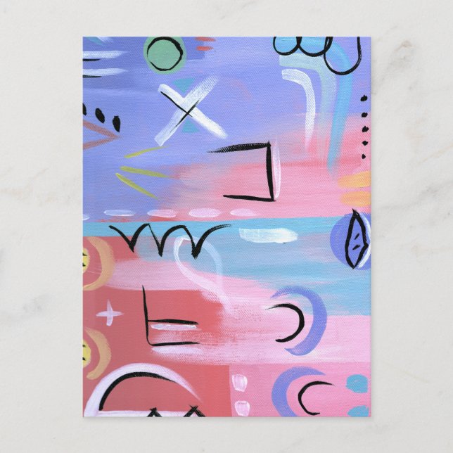 Carte Postale Jeu d'idées Pastel (Devant)