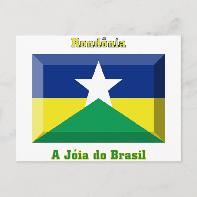 Carte Postale Jeu Drapeau Rondônia (Devant)