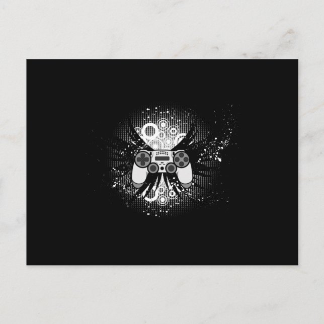Carte Postale Jeu Jeu Gamer Contrôleur vidéo Jeu Idée cadeau (Devant)