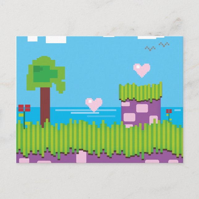 Carte Postale Jeu rétro (Devant)