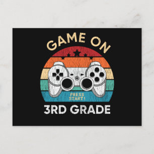 Carte Postale Jeu sur 3ème année jeu vidéo Retour à l'école Game