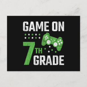 Carte Postale Jeu sur 7e année jeu vidéo Retour à l'école Gamer