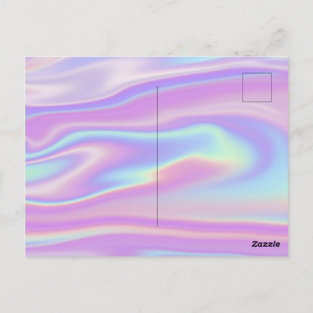 Carte Postale Jeu Terminé Holographique Drôle Enregistrer La Dat (Dos)