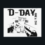 Carte Postale JEUDI 6 juin 1944<br><div class="desc">JEUDI 6 juin 1944 - Les débarquements de Normandie étaient les opérations de débarquement du 6 juin 1944 (appelé Jour J) de l'invasion alliée de la Normandie dans l'opération Overlord pendant la Seconde Guerre mondiale.</div>