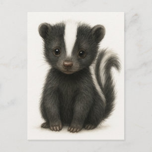 Carte postale Jeune Bébé Skunk Wild Animaux