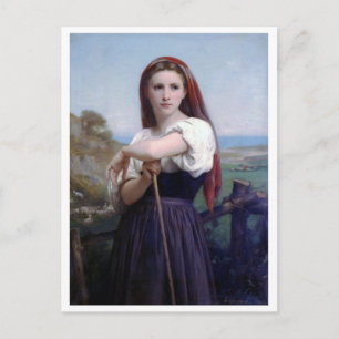 Carte Postale Jeune Bergère, Bouguereau