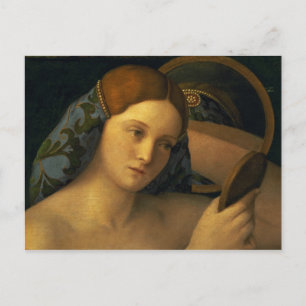 Carte Postale Jeune femme à ses toilettes