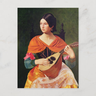 Carte Postale Jeune femme avec une mandoline, 1845-47