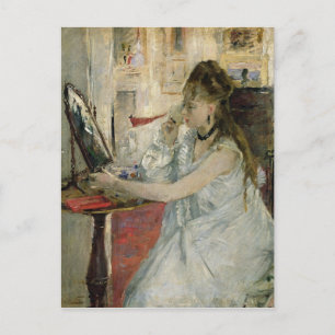 Carte Postale Jeune femme qui lui donne le visage, 1877