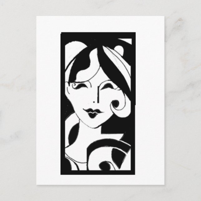 Carte Postale Jeune fille (Devant)