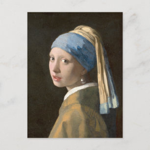 Carte Postale Jeune fille au collier de perles (ca. 1665)