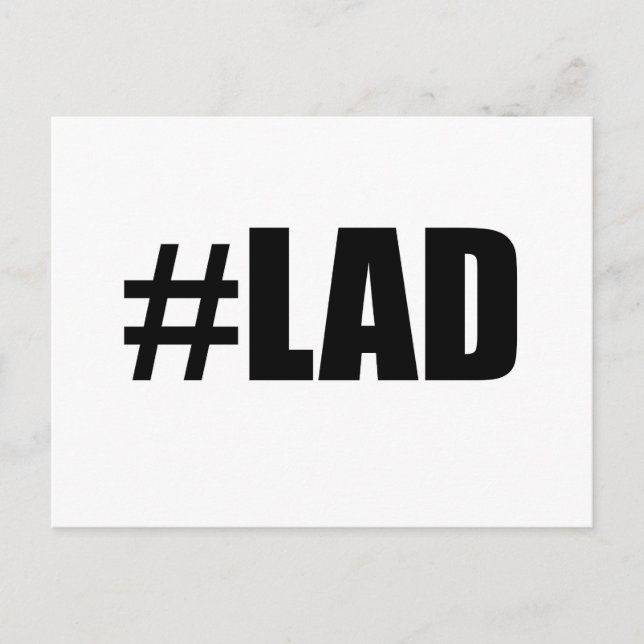 Carte Postale Jeune homme de Hashtag (Devant)