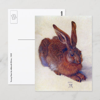 Carte Postale Jeune Lièvre par Albrecht Durer, Beaux-arts de la