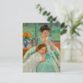 Carte Postale Jeune mère coudre | Mary Cassatt (Debout devant)