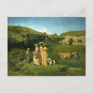 Carte Postale Jeunes Filles du Village