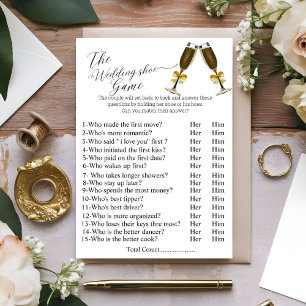 Carte Postale Jeux de mariage à vin la chaussure de mariage jeux
